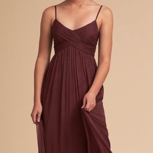 Burgundy BHLDN Brigitte Dress